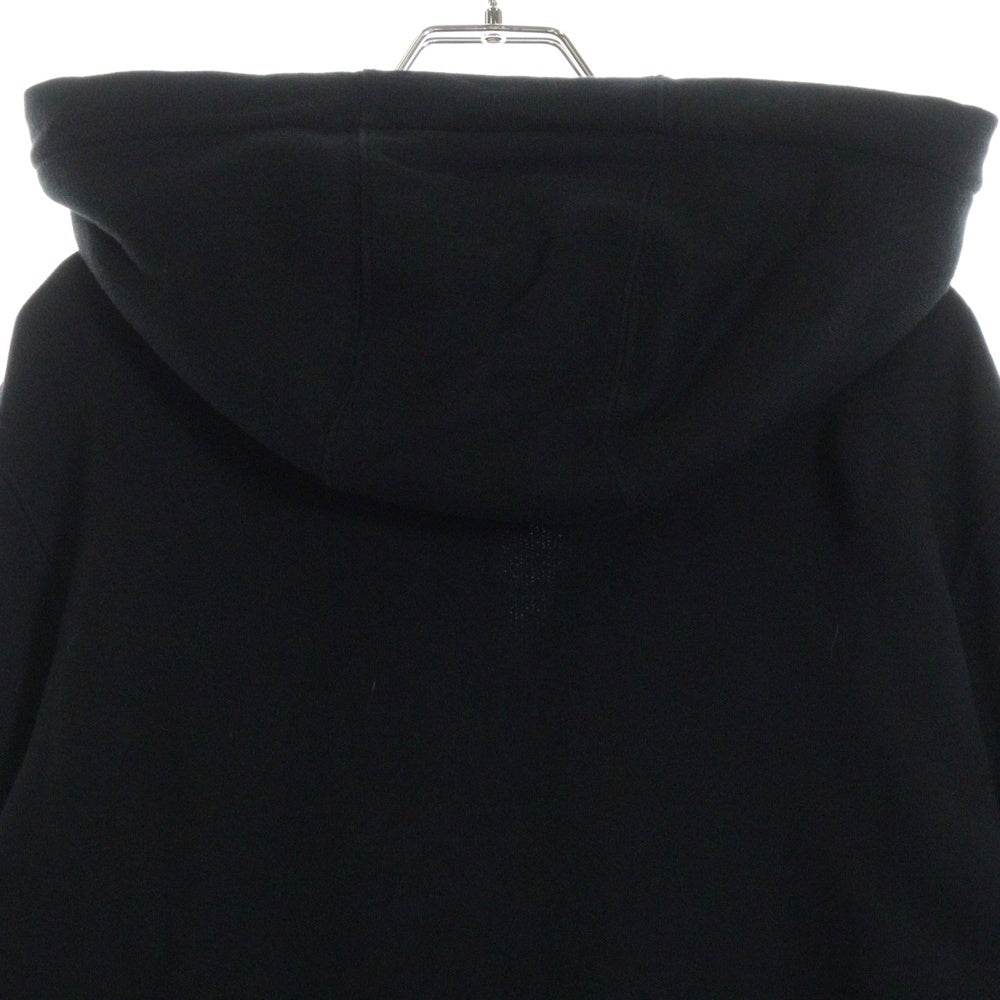 BURBERRY(バーバリー) ヴィンテージチェックパネル ジップパーカー ブラック コットン #S 8024543