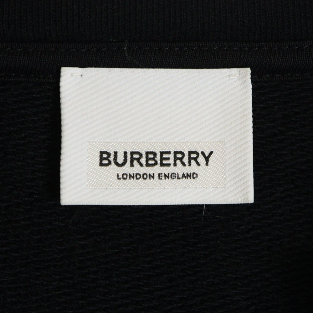 BURBERRY(バーバリー) ヴィンテージチェックパネル ジップパーカー ブラック コットン #S 8024543