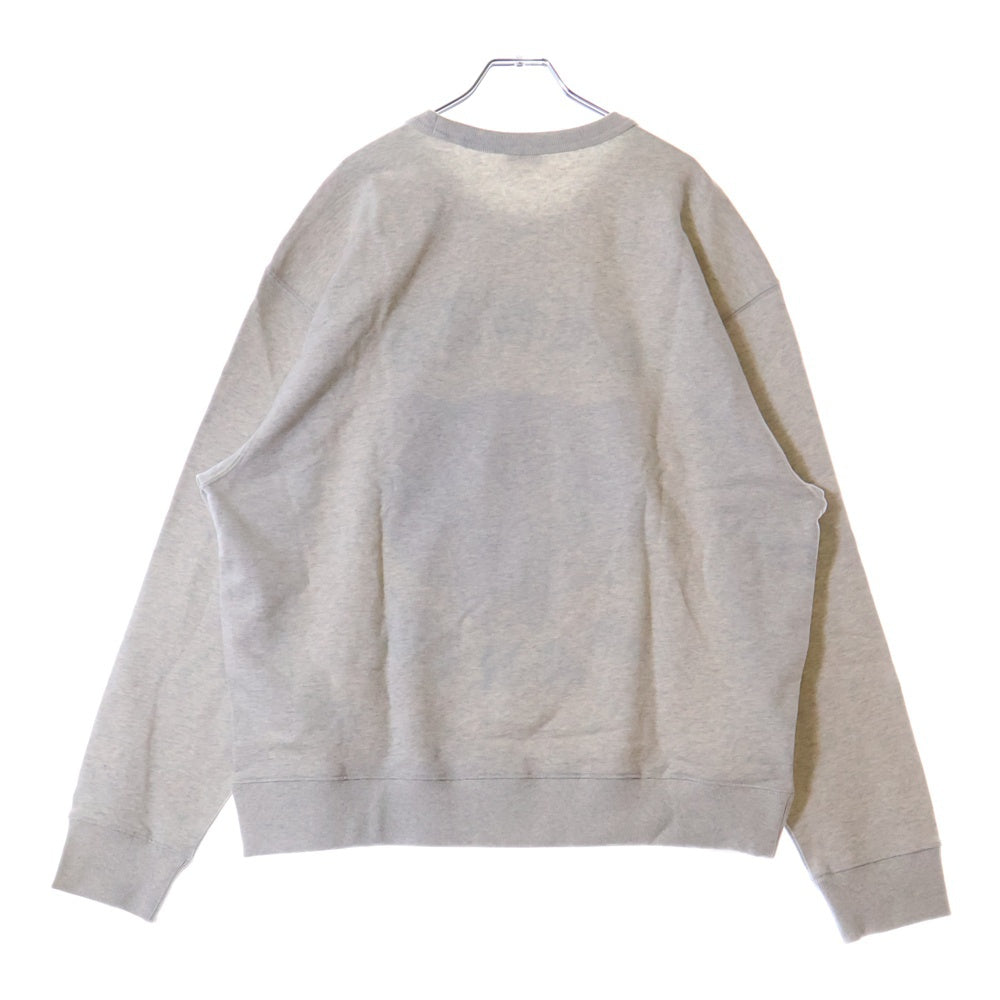 KENZO(ケンゾー) Lucky Tiger ラッキータイガー 虎 ロゴ刺繍 クルーネック プルオーバースウェットトレーナー グレー FE68SW1064MF