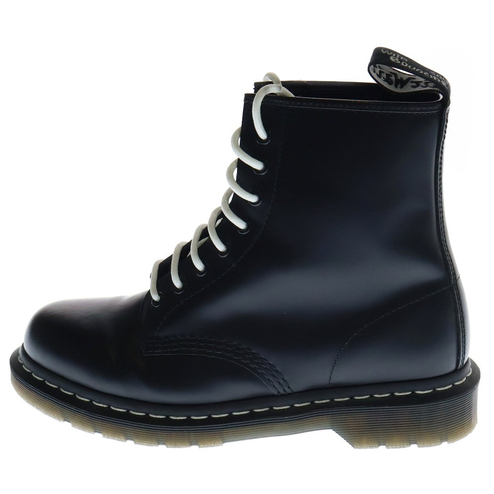 Dr.Martens(ドクターマーチン) 1460 ホワイトステッチ 8ホール スムースレザー レースアップ ハイカットブーツ ブラック/ホワイト 24758001