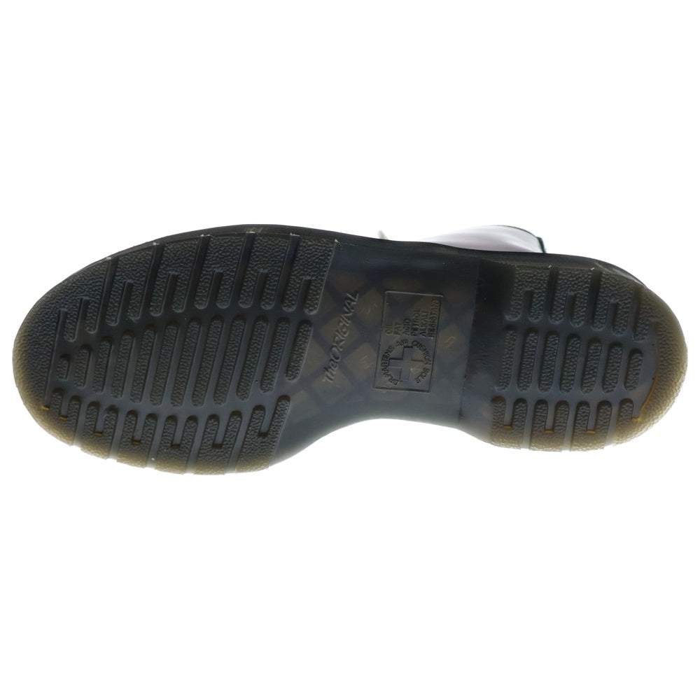 Dr.Martens(ドクターマーチン) 1460 ホワイトステッチ 8ホール スムースレザー レースアップ ハイカットブーツ ブラック/ホワイト 24758001