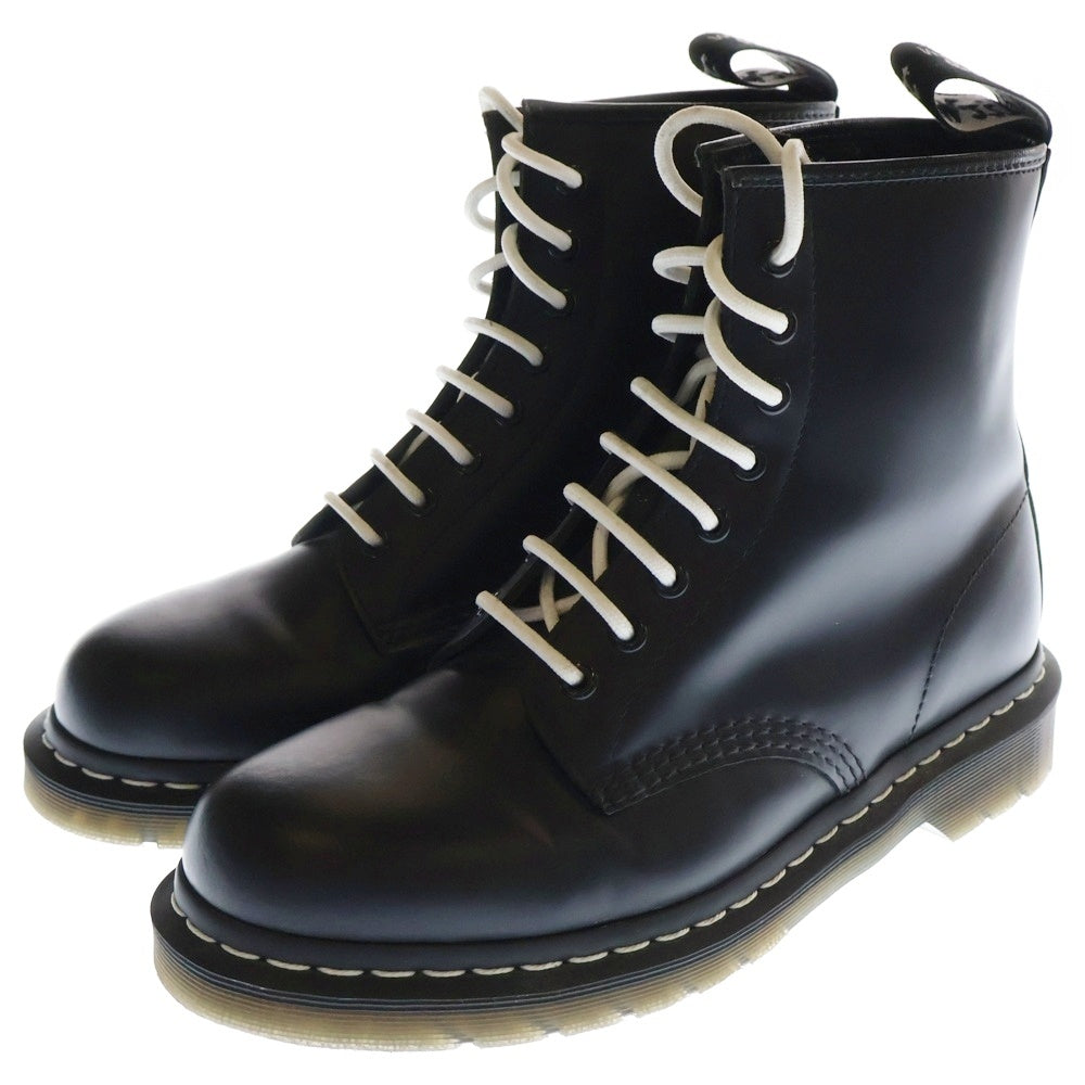 Dr.Martens(ドクターマーチン) 1460 ホワイトステッチ 8ホール スムースレザー レースアップ ハイカットブーツ ブラック/ホワイト 24758001