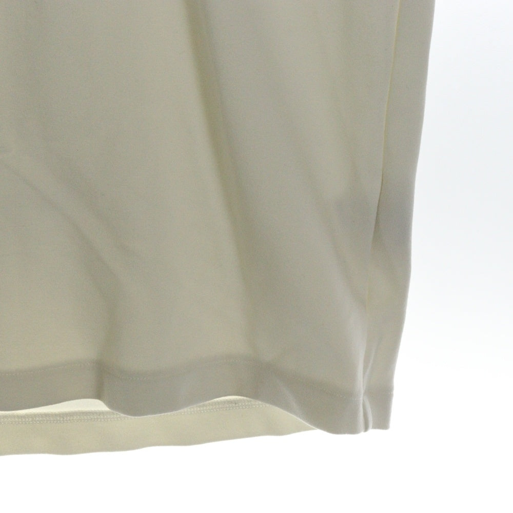 ACNE(アクネ) ネックロゴ リブ オーバーサイズフィット 半袖Tシャツ カットソー ホワイト BL0141
