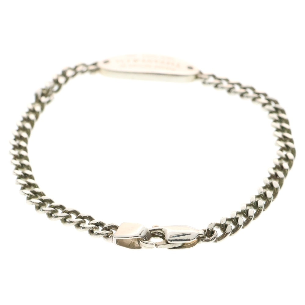 TIFFANY & Co.(ティファニー) リターントゥティファニー オーバルタグ 2Pダイヤ ブレスレット シルバー SV925 5.5g