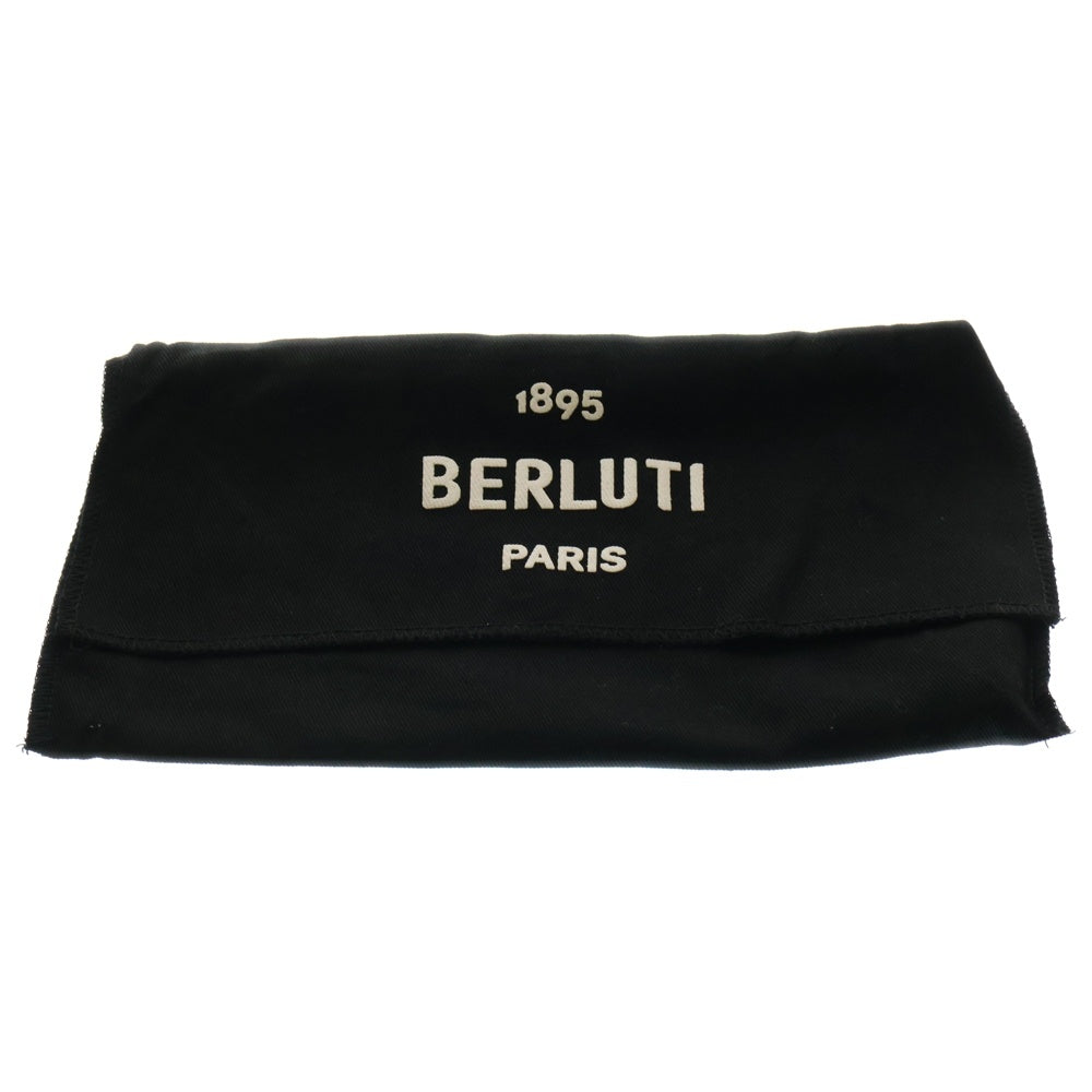 Berluti(ベルルッティ) イタウバ カリグラフィ レザー ラウンドジップ ロングウォレット 長財布 ネイビー