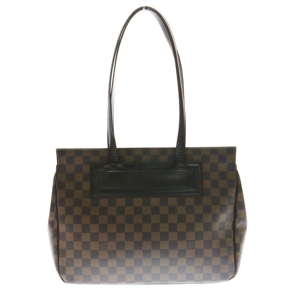 LOUIS VUITTON(ルイヴィトン) ダミエ パリオリPM トートバッグ ハンドバッグ ブラウン ゴールド金具 レザー×PVC N51123