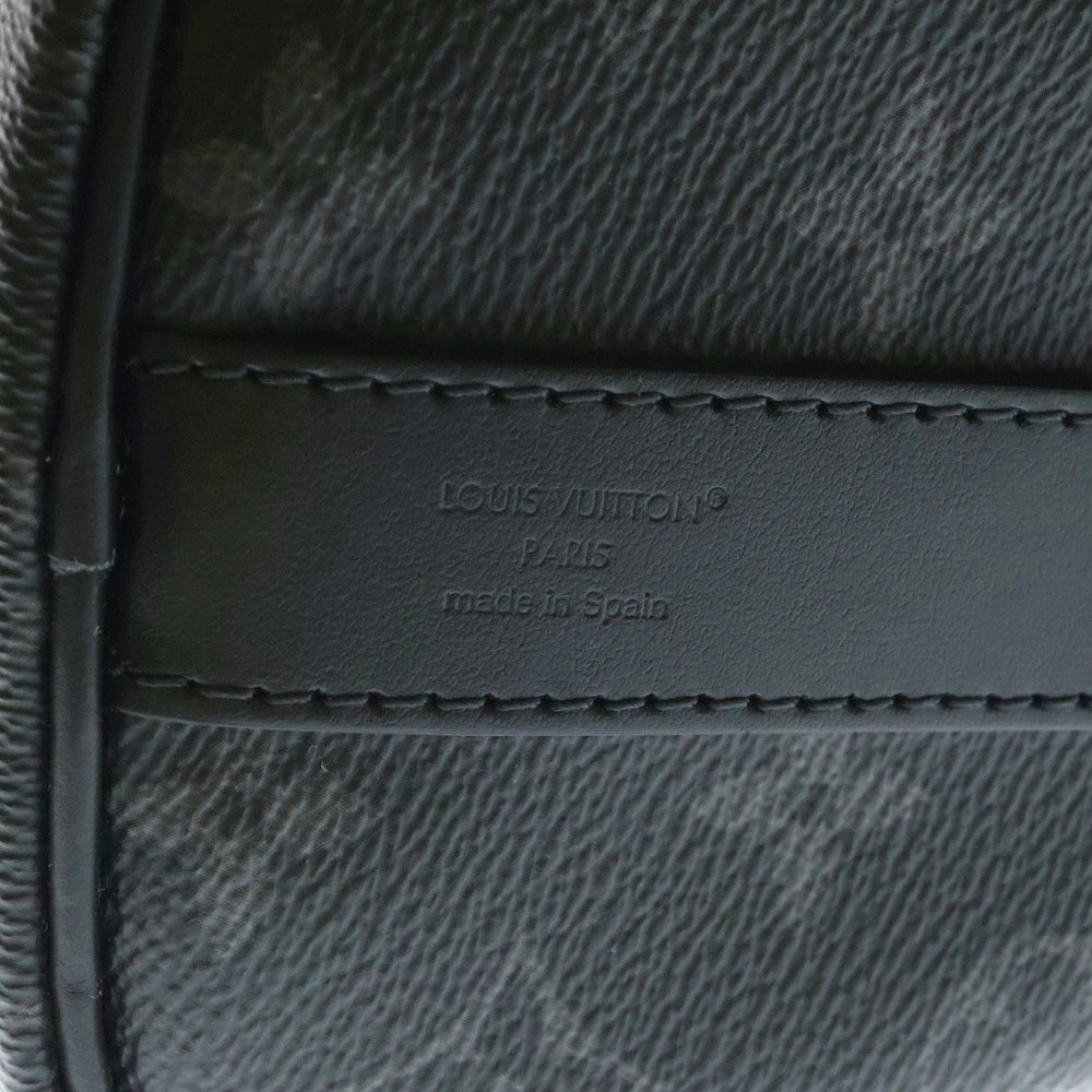LOUIS VUITTON(ルイヴィトン) モノグラムエクリプス キーポル・バンドリエール 25 ブラック 2wayハンドバッグ ショルダー ミニボストン RFID M25885