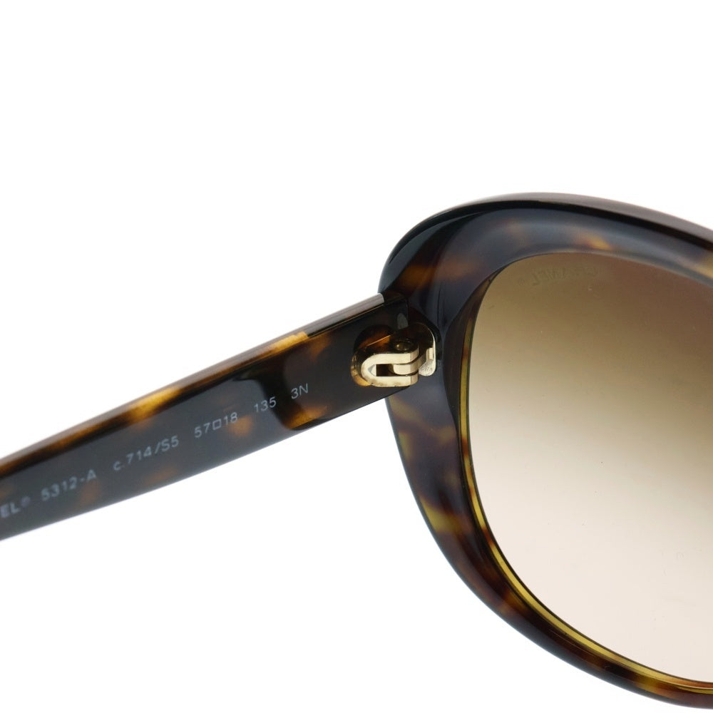 CHANEL(シャネル) ココマーク サングラス メガネ ブラウンフレーム ブラウンレンズ 57□18 5312-A