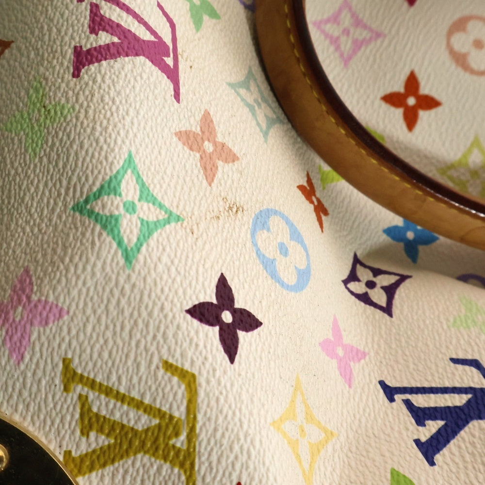 LOUIS VUITTON(ルイヴィトン) モノグラム スピーディ30 ハンドバッグ ボストンバッグ ホワイト×マルチカラー ゴールド金具 M92643