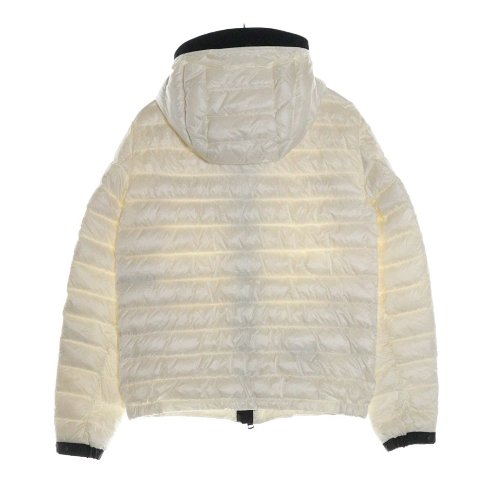 MONCLER(モンクレール) 18SS MORVAN ワッペンロゴ フーデッド ジップアップ ダウンジャケット ホワイト D10914080599 53279