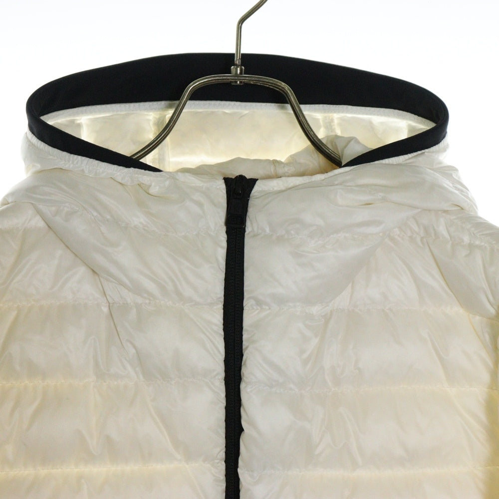 MONCLER(モンクレール) 18SS MORVAN ワッペンロゴ フーデッド ジップアップ ダウンジャケット ホワイト D10914080599 53279