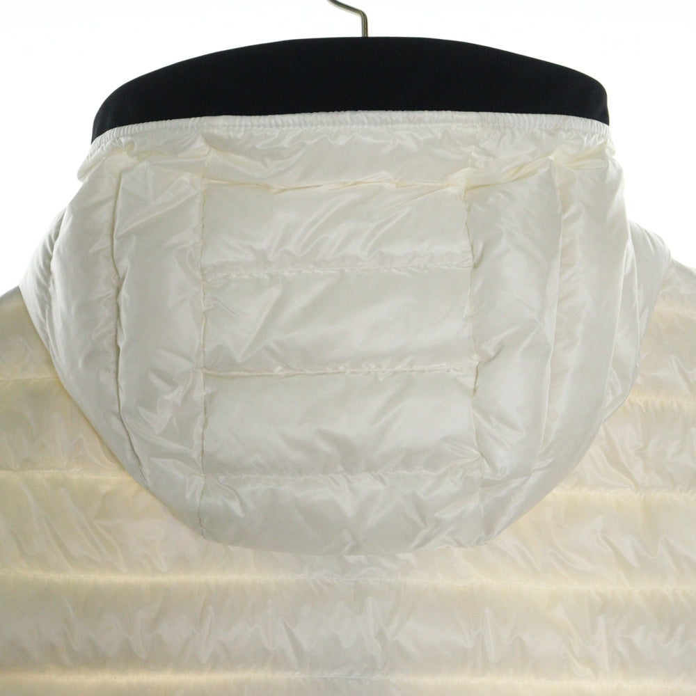 MONCLER(モンクレール) 18SS MORVAN ワッペンロゴ フーデッド ジップアップ ダウンジャケット ホワイト D10914080599 53279