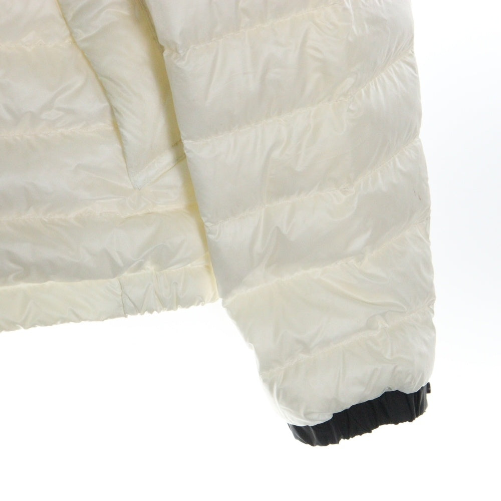 MONCLER(モンクレール) 18SS MORVAN ワッペンロゴ フーデッド ジップアップ ダウンジャケット ホワイト D10914080599 53279
