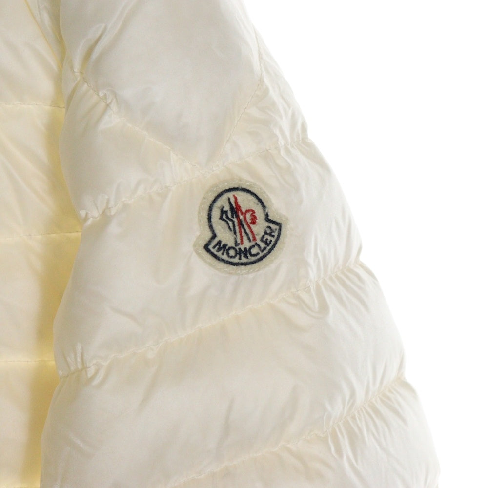 MONCLER(モンクレール) 18SS MORVAN ワッペンロゴ フーデッド ジップアップ ダウンジャケット ホワイト D10914080599 53279