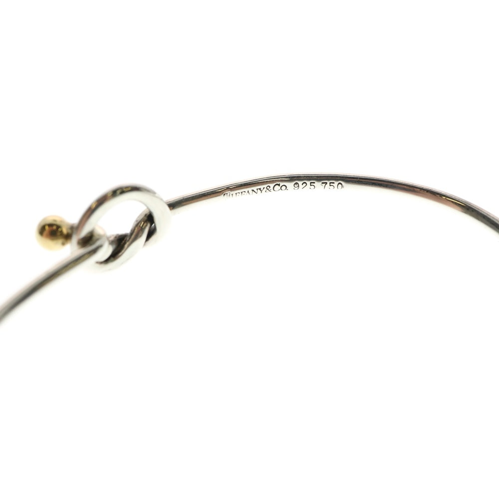 TIFFANY&Co(ティファニー) フックアンドアイ ブレスレット バングル K18YG×SV925 シルバー/ゴールド