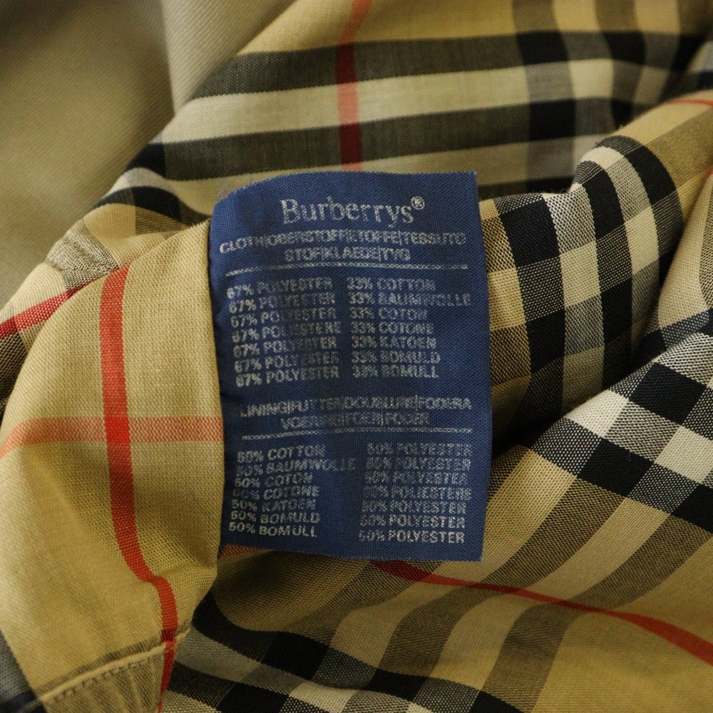BURBERRY(バーバリー) 裏地ノバチェック総柄 ラグランスリーブ ステンカラーロングコート ベージュ レディース
