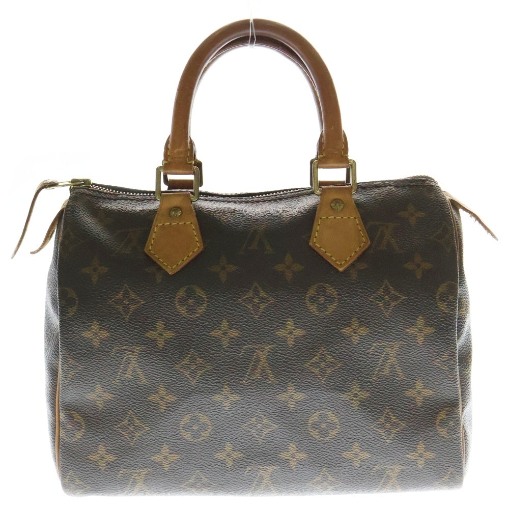 LOUIS VUITTON(ルイヴィトン) モノグラム スピーディ25 ハンドバッグ ミニボストンバッグ ブラウン ゴールド金具 レザー×PVC M41528