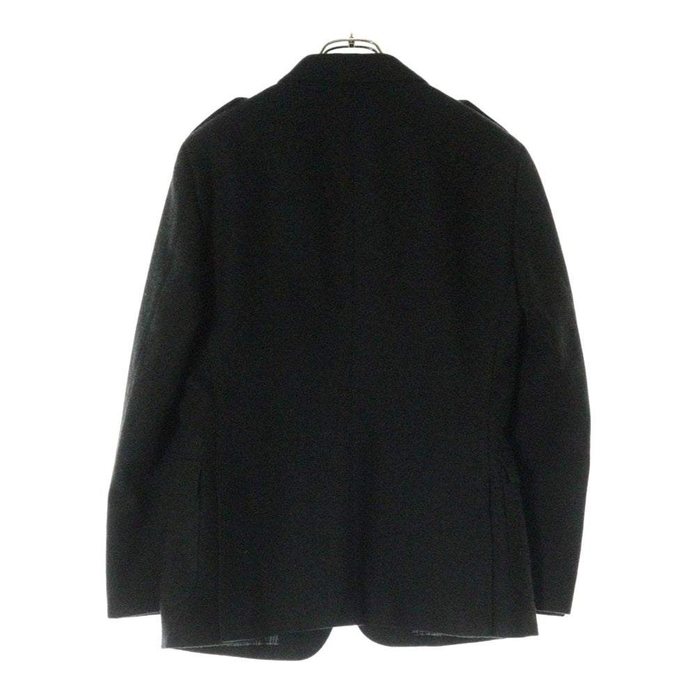 BURBERRY BLACK LABEL(バーバリー ブラックレーベル) ウール テーラードジャケット ブラック 起毛 BME95-317-78