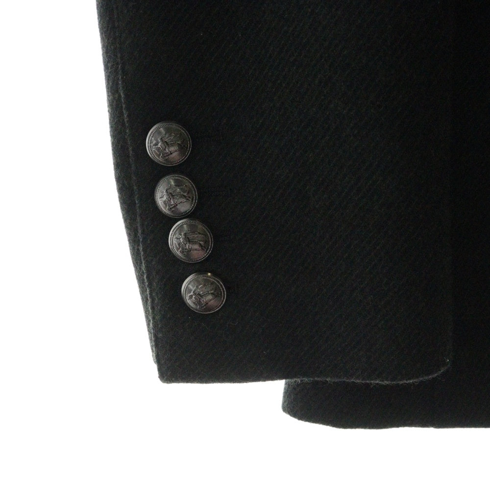 BURBERRY BLACK LABEL(バーバリー ブラックレーベル) ウール テーラードジャケット ブラック 起毛 BME95-317-78