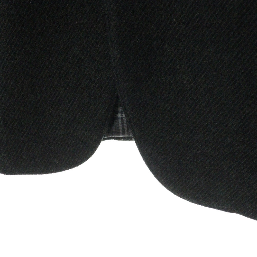 BURBERRY BLACK LABEL(バーバリー ブラックレーベル) ウール テーラードジャケット ブラック 起毛 BME95-317-78