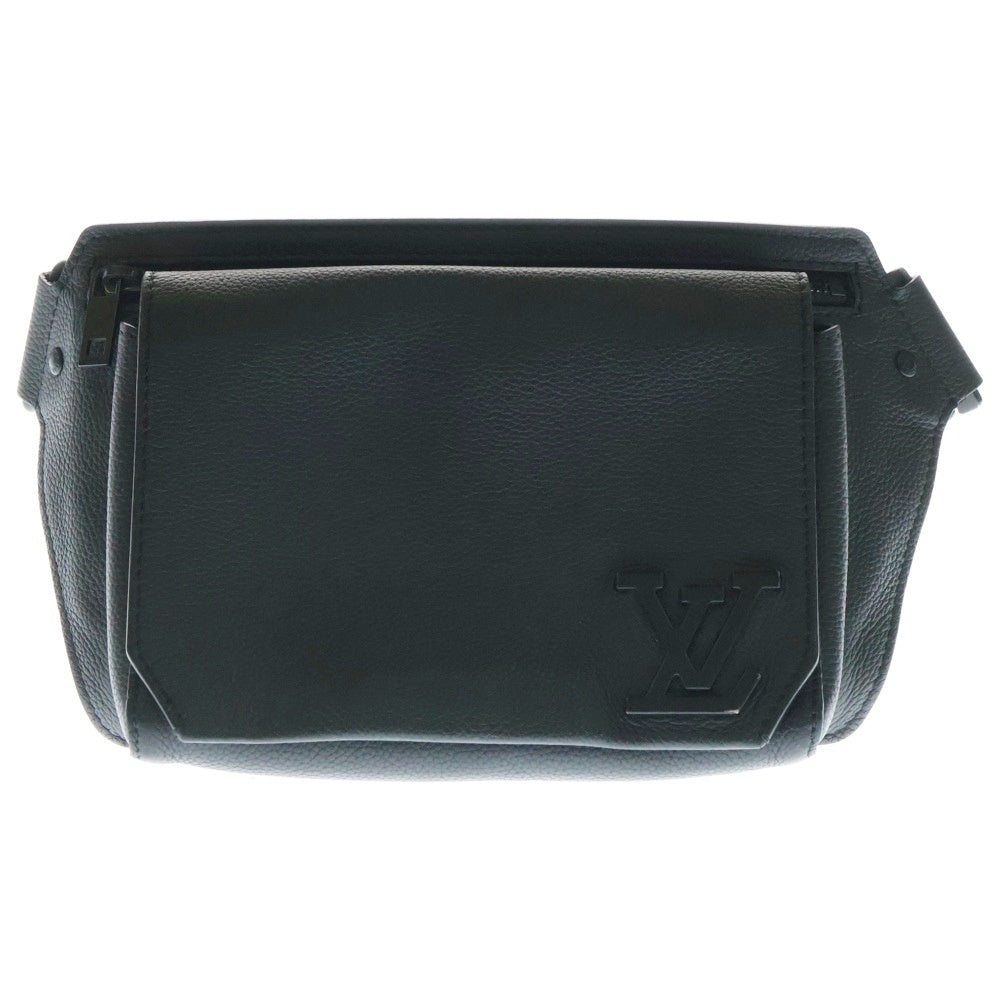 LOUIS VUITTON(ルイヴィトン) LVアエログラム テイクオフ・スリング ウエストバッグ ボディバッグ ショルダーバッグ ブラック PVC ブラック金具 M57081