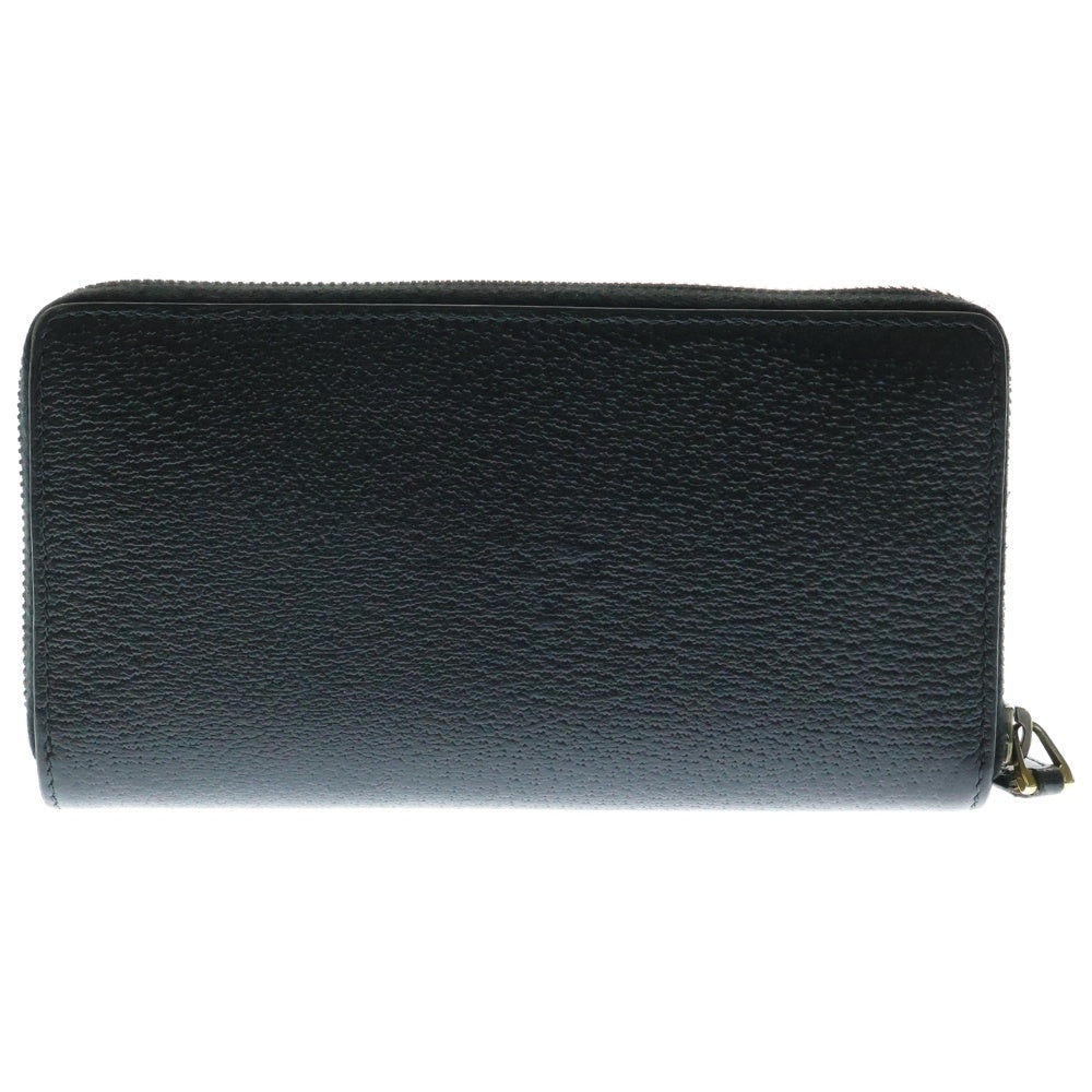 GUCCI(グッチ) GGマーモント ラウンドファスナー長財布 ロングウォレット カードケース ゴールド金具 ブラック レザー 428736