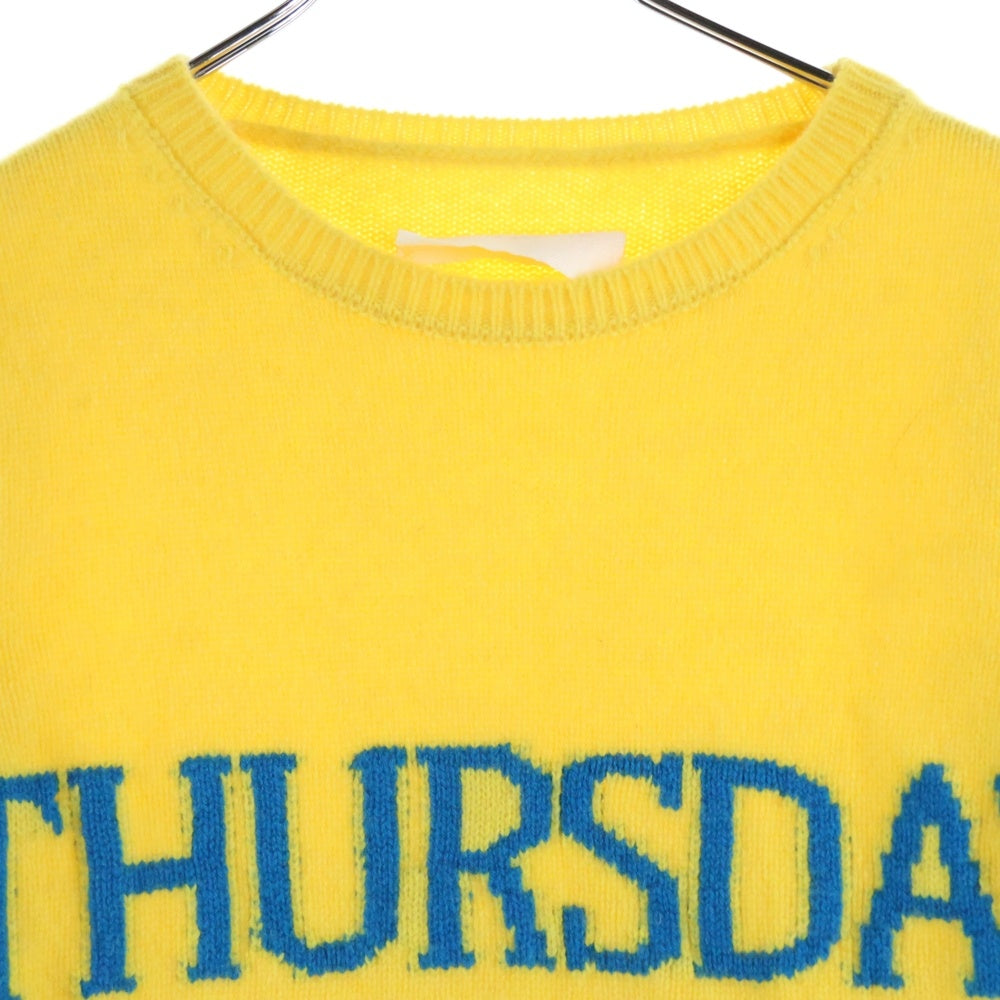 ALBERTA FERRETTI(アルベルタ フェレッティ) ALBERTA FERRETTI アルベルタ フェレッティ THURSDAY サーズデイ ジャガード クルーネック 長袖 ニット セーター イエロー レディース