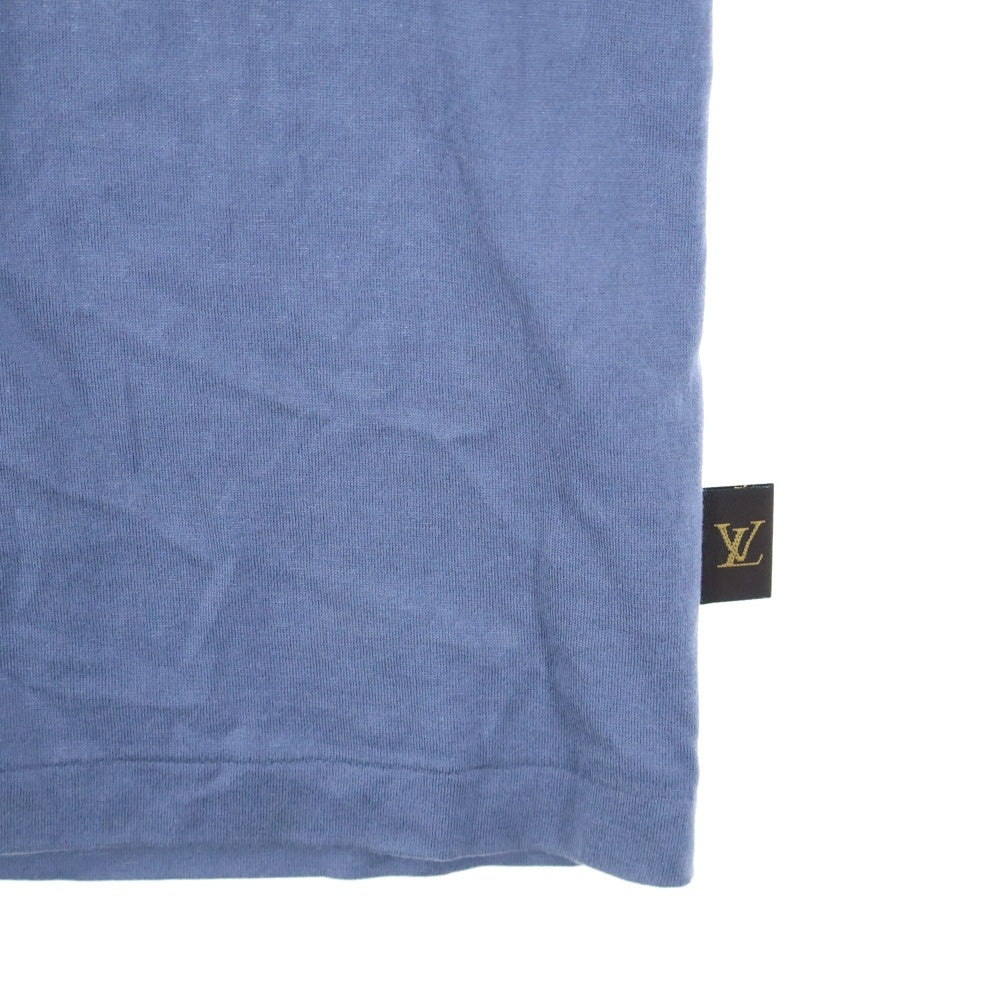 LOUIS VUITTON(ルイヴィトン) クルーネック 無地 半袖Tシャツ ライトブルー XXL