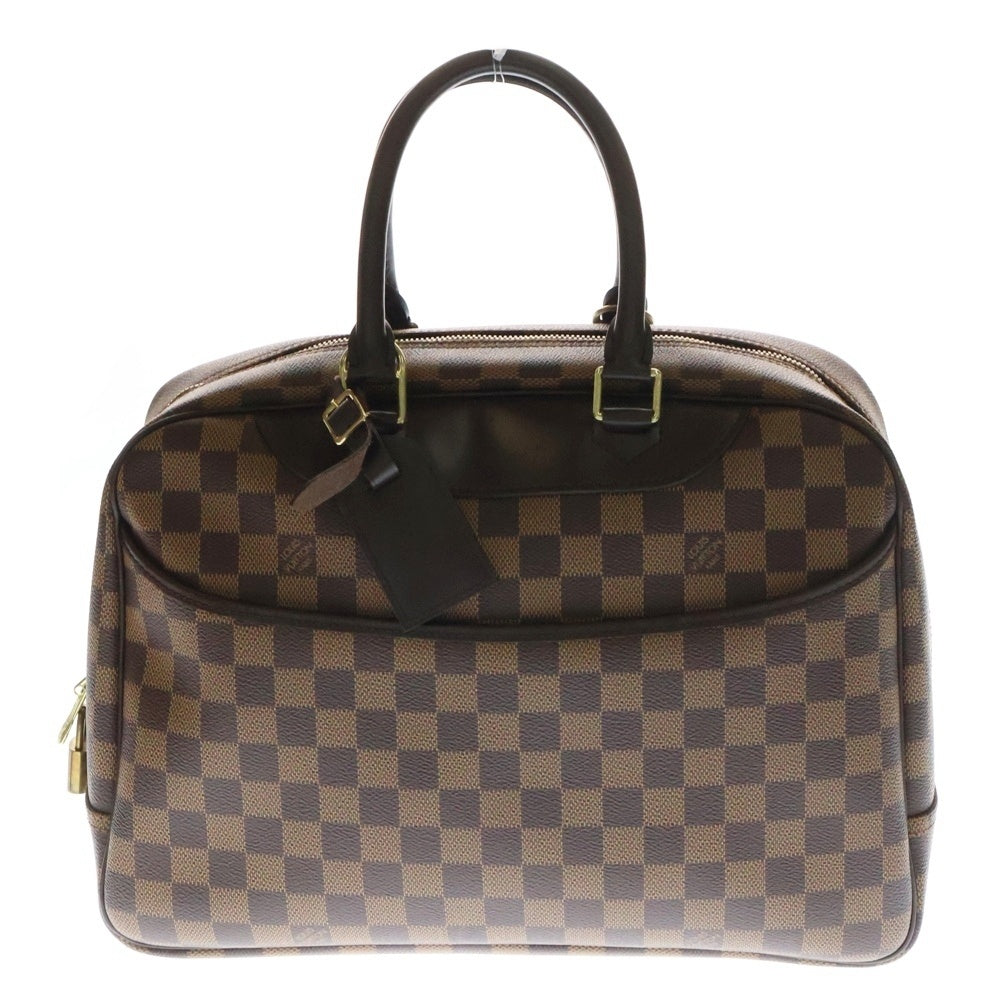 LOUIS VUITTON(ルイヴィトン) ダミエ ドーヴィル スペシャルオーダー ハンドバッグ ブラウン PVCレザー N47272