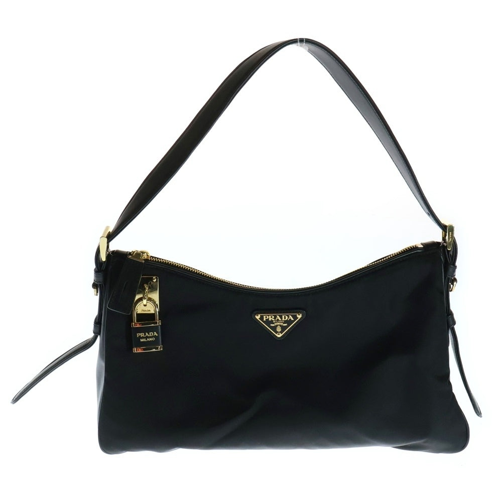 PRADA(プラダ) エメ テスート トライアングルロゴ ワンショルダーバッグ ハンドバッグ ナイロン×レザー 1BC232