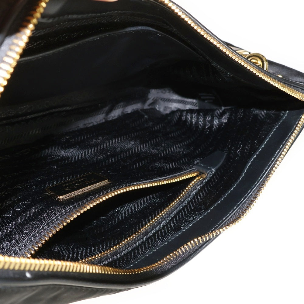 PRADA(プラダ) エメ テスート トライアングルロゴ ワンショルダーバッグ ハンドバッグ ナイロン×レザー 1BC232