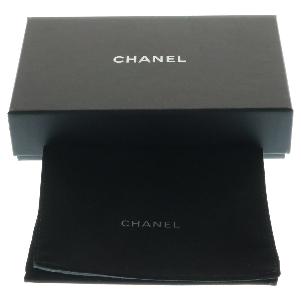 CHANEL(シャネル) マトラッセ クラシック ダブルジップ カードケース コンパクトウォレット 財布 ピンク キャビアスキン ゴールド金具