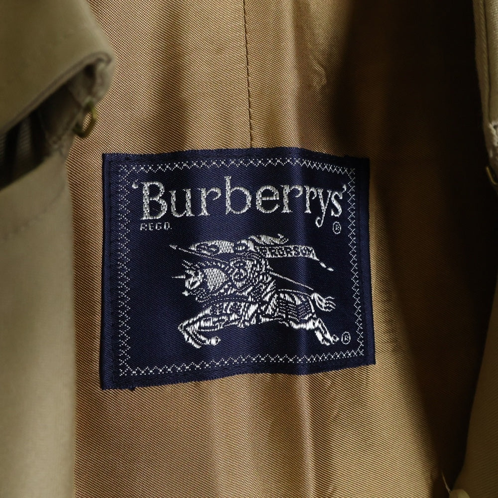 BURBERRYS(バーバリーズ) ノバチェック総柄ライナー付き コットン トレンチ ロング コート ベージュ