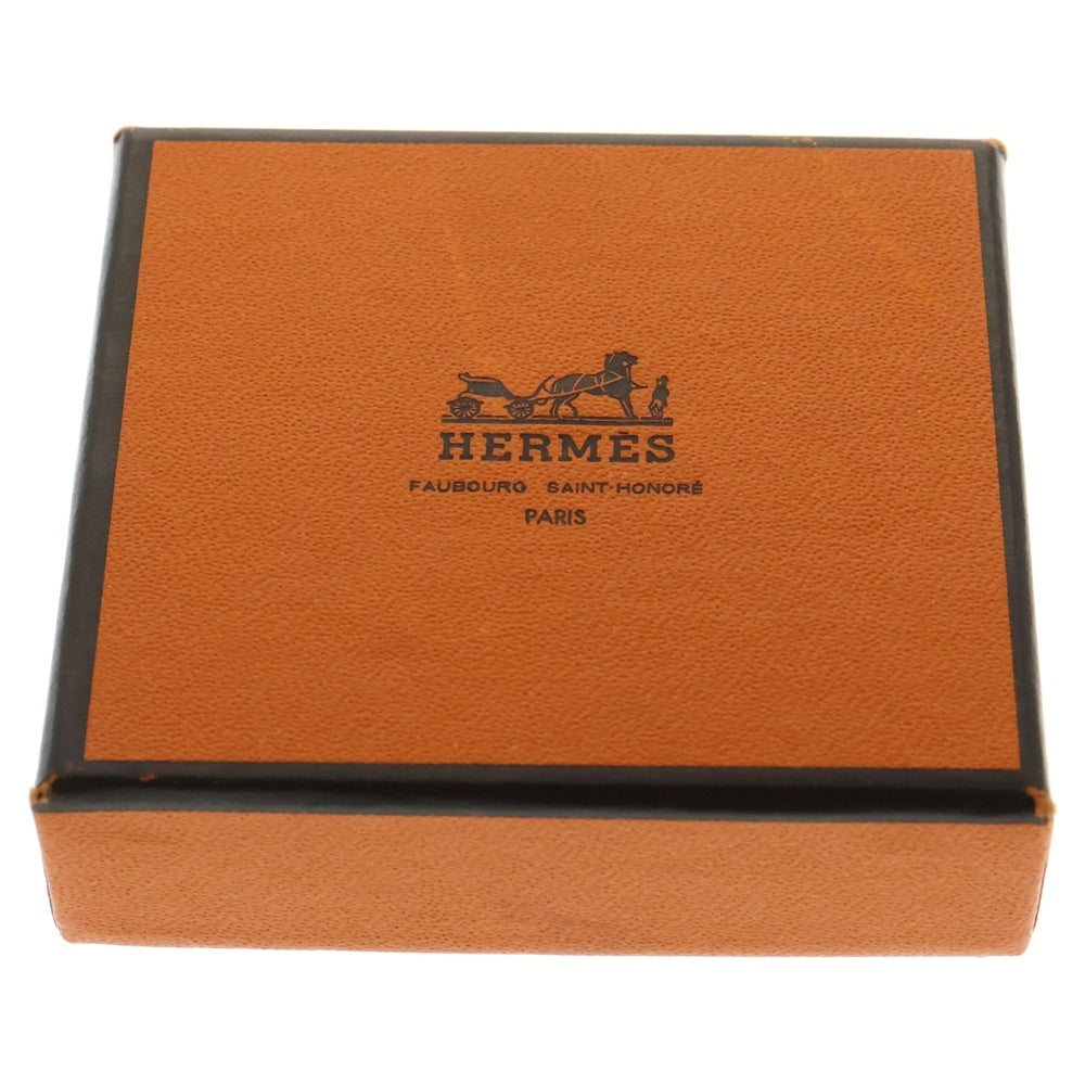 HERMES(エルメス) ヴィヴィリデ ブレスレット パドロック ハートモチーフ ブラウン シルバー金具