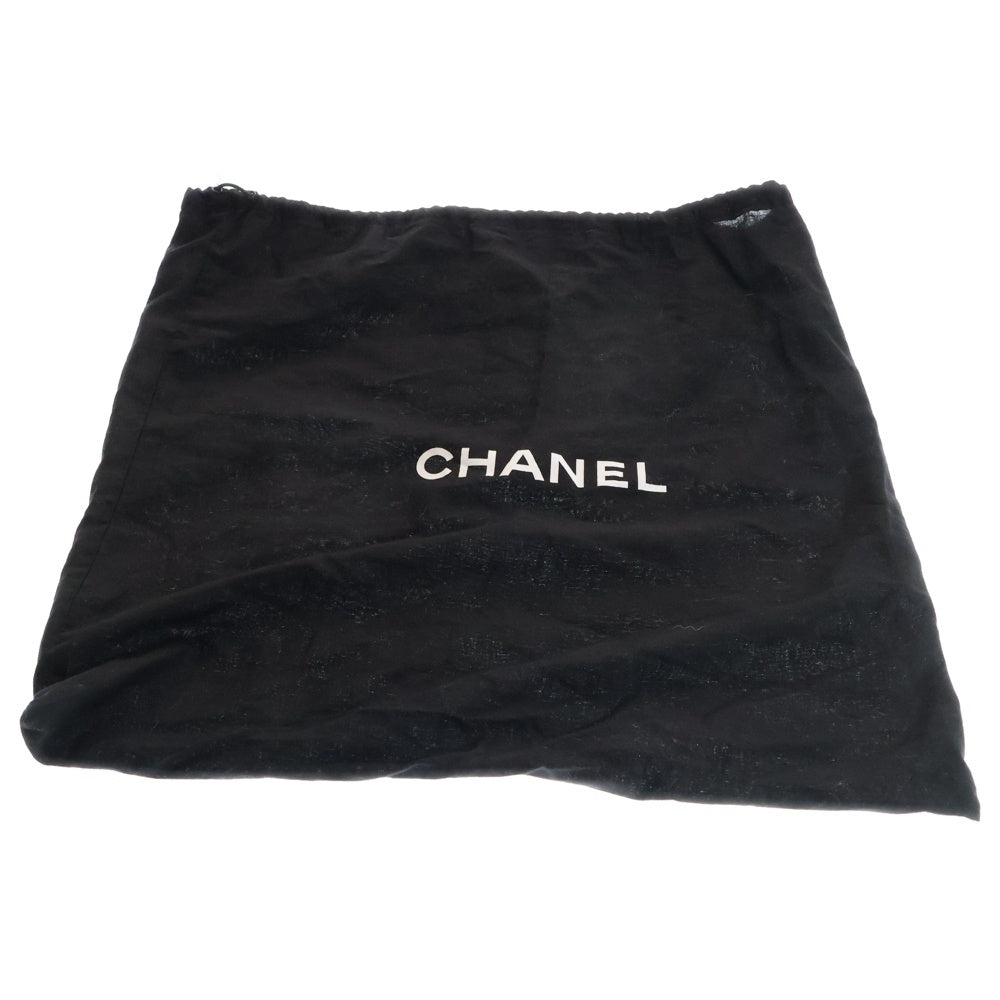 CHANEL(シャネル) ココマーク パリビアリッツPM カーフスキン キャンバス切替レザーハンドバッグ ブラック レディース