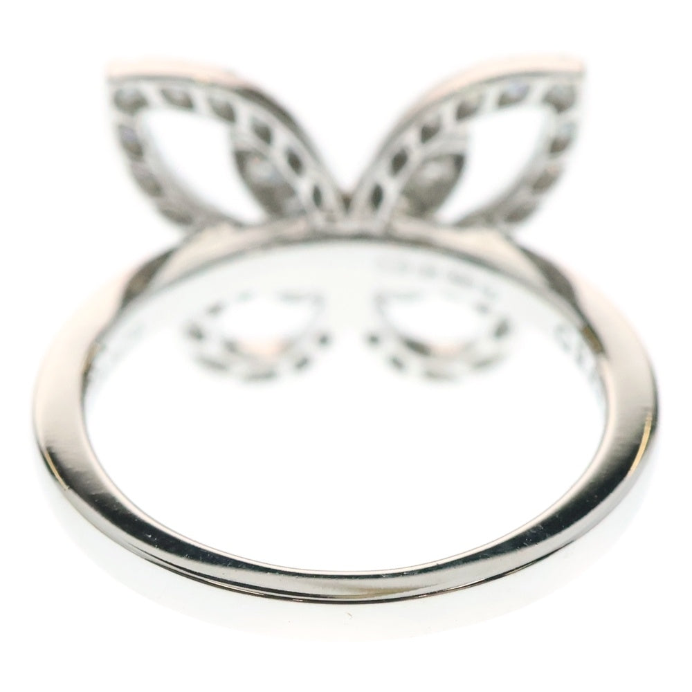 GRAFF(グラフ) バタフライ シルエット ダイヤモンド リング ホワイトゴールド Au750WG 約8号 指輪 ジュエリー アクセサリー