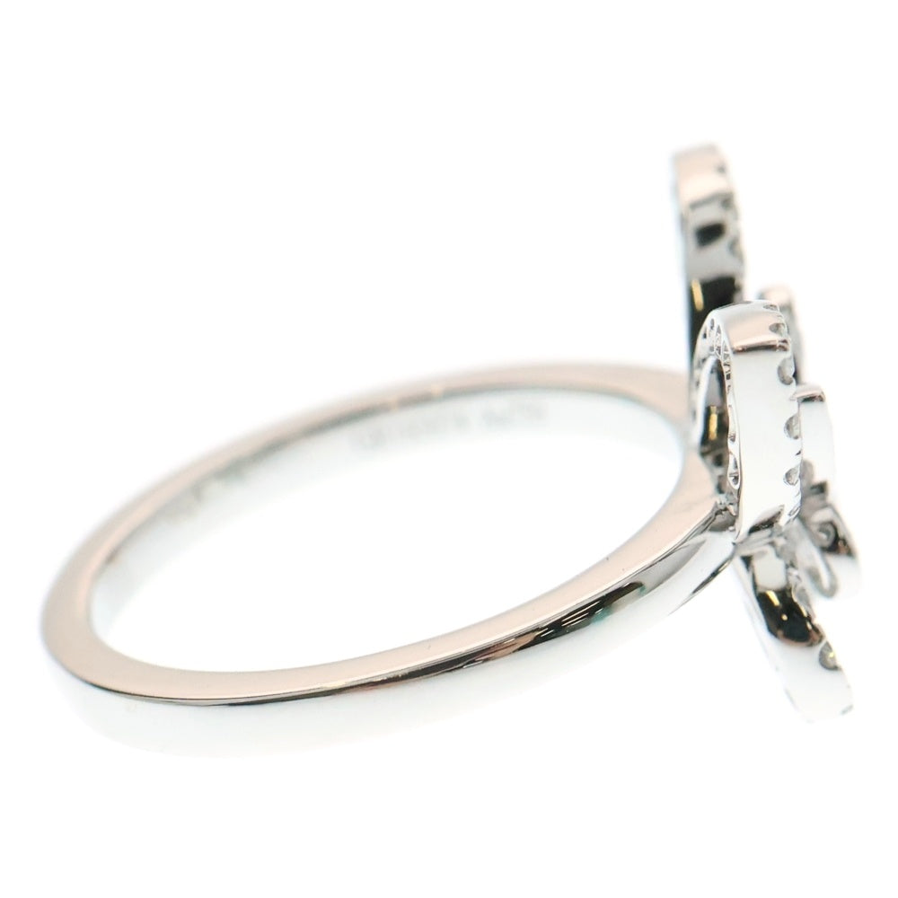 GRAFF(グラフ) バタフライ シルエット ダイヤモンド リング ホワイトゴールド Au750WG 約8号 指輪 ジュエリー アクセサリー