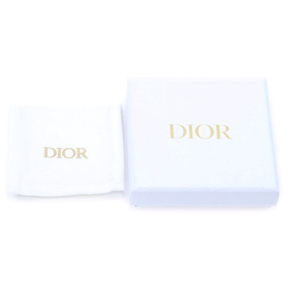 Christian Dior(クリスチャンディオール) CDロゴ デスティニー ピアス イヤーアクセサリー ホワイト×ゴールド GP