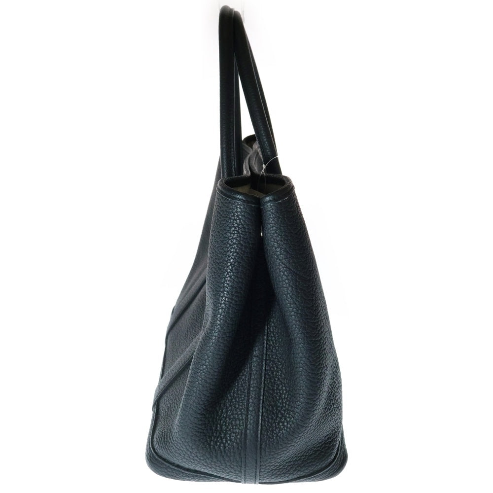 HERMES(エルメス) ガーデンパーティPM ネゴンダ レザーハンドバッグ ブラック レディース C刻印