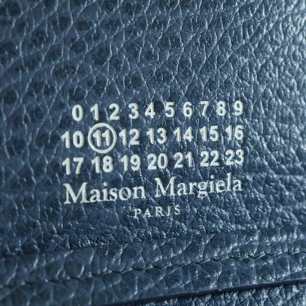 Maison Margiela(メゾンマルジェラ) チェーンウォレット 二つ折り長財布 ブルー レザー ポシェット SA3UI0008