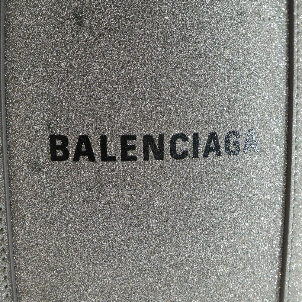 BALENCIAGA(バレンシアガ) エブリデイ トート XXS シルバーラメ レザー ショルダーバッグ 551815