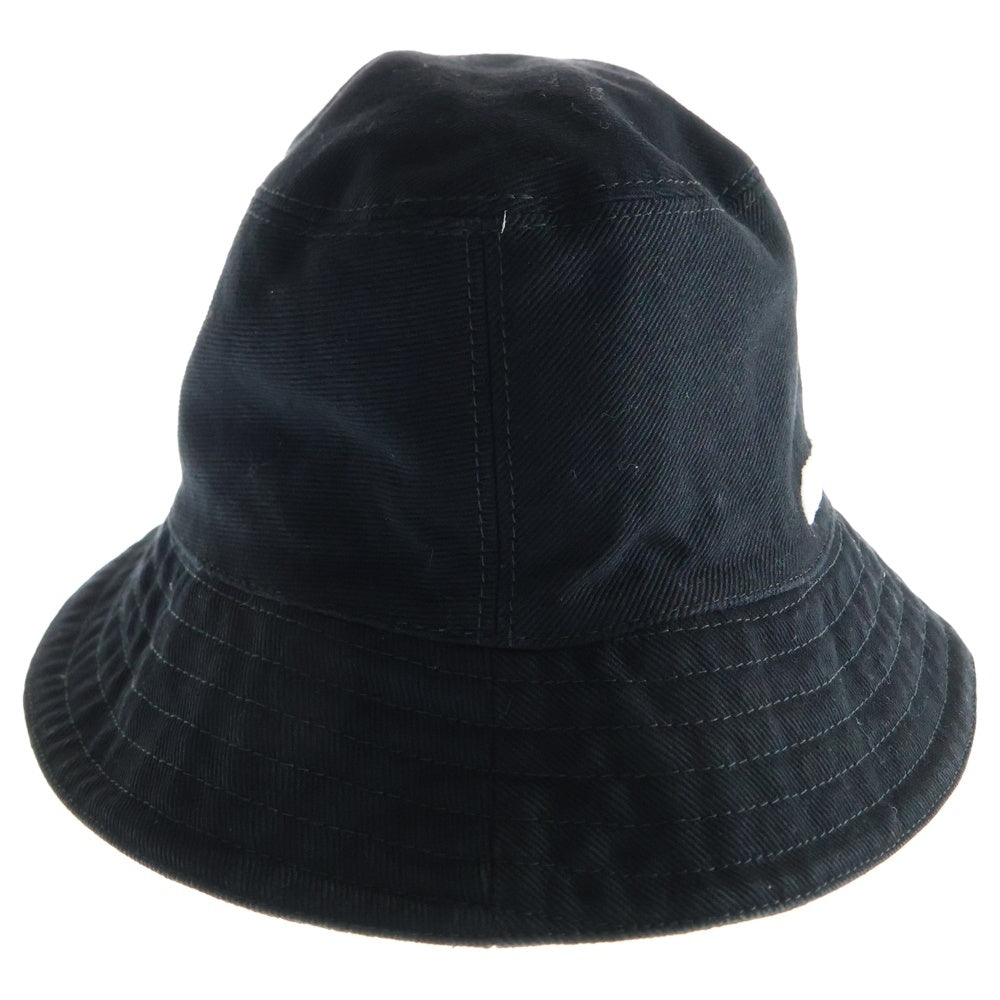 miumiu(ミュウミュウ) ロゴ キャンバス バケットハット ブラック 5HC196