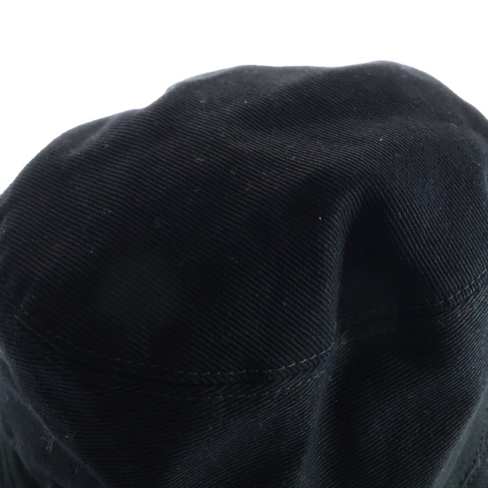 miumiu(ミュウミュウ) ロゴ キャンバス バケットハット ブラック 5HC196