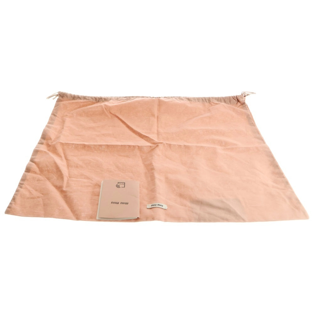 miumiu(ミュウミュウ) ロゴ キャンバス バケットハット ブラック 5HC196