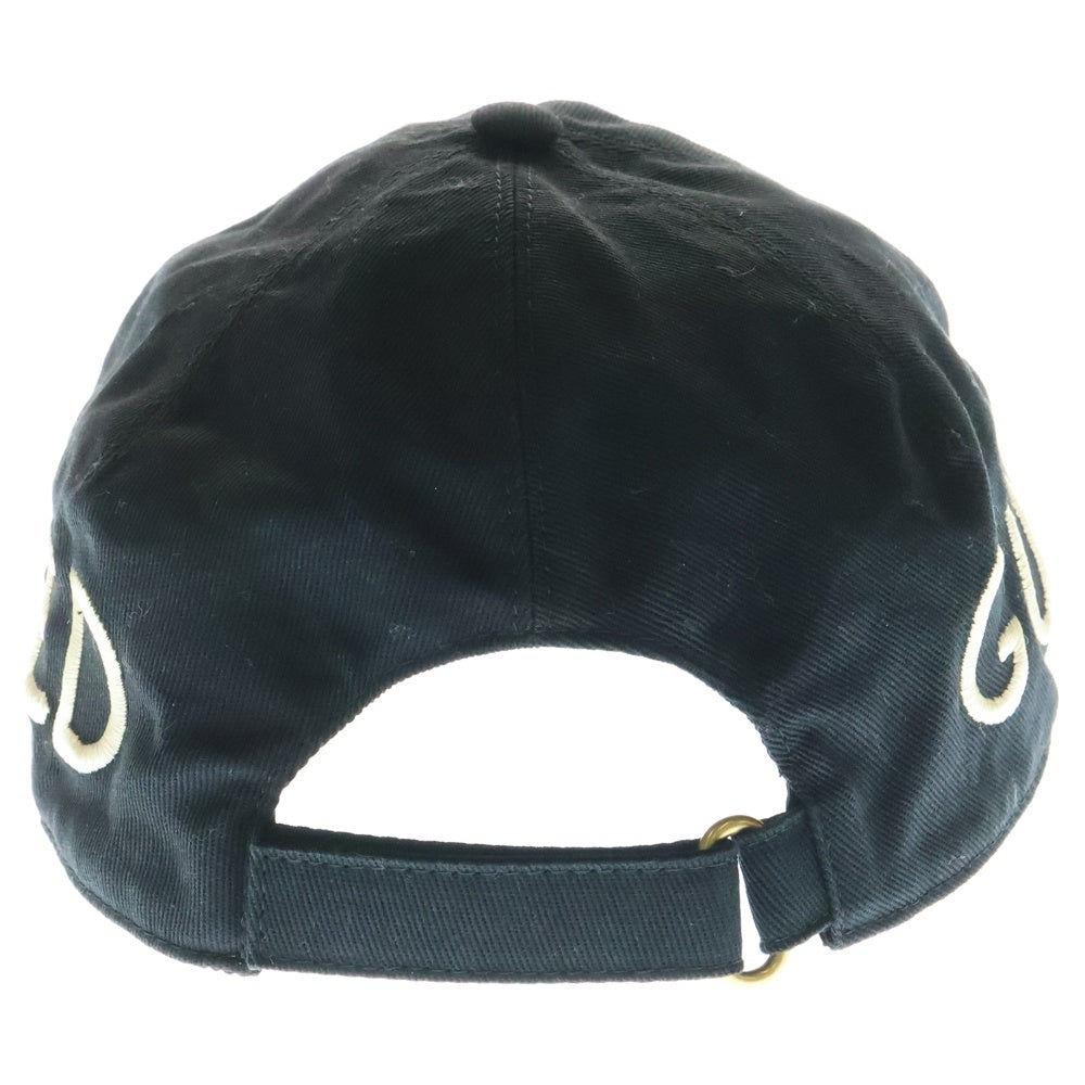 GUCCI(グッチ) ロゴ ベースボールキャップ 黒 L