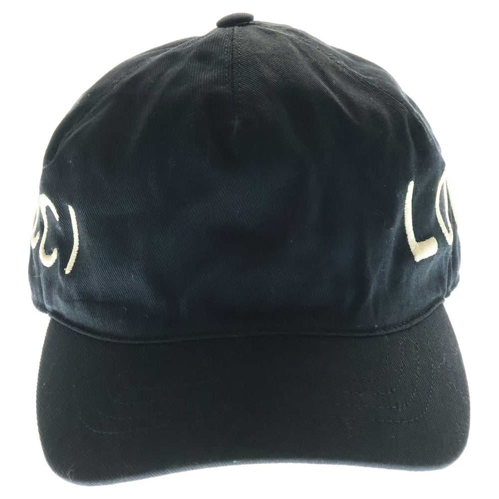 GUCCI(グッチ) ロゴ ベースボールキャップ 黒 L