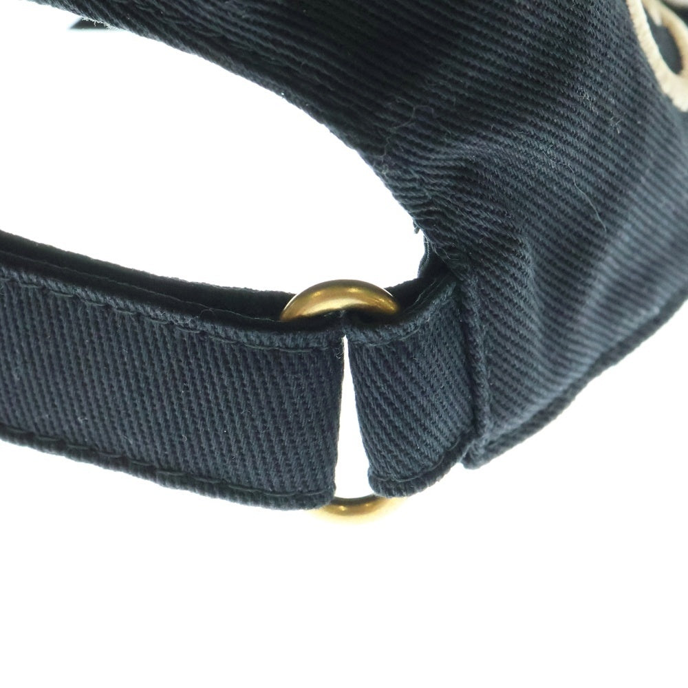 GUCCI(グッチ) ロゴ ベースボールキャップ 黒 L