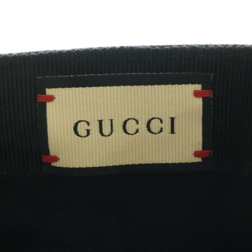 GUCCI(グッチ) ロゴ ベースボールキャップ 黒 L