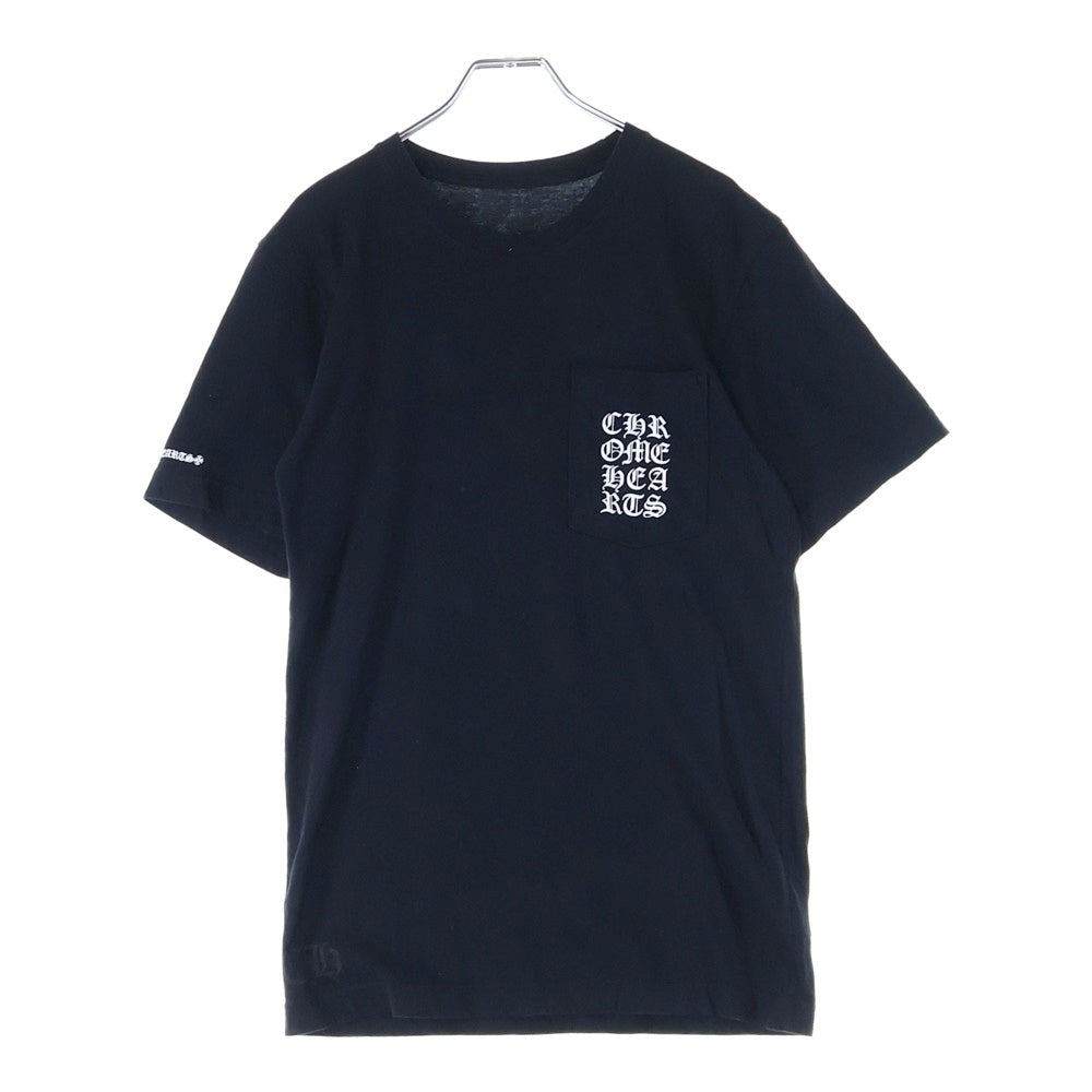 CHROME HEARTS(クロムハーツ) Vertical Logo Tee ヴァーティカルロゴ半袖 Tシャツ カットソー ブラック