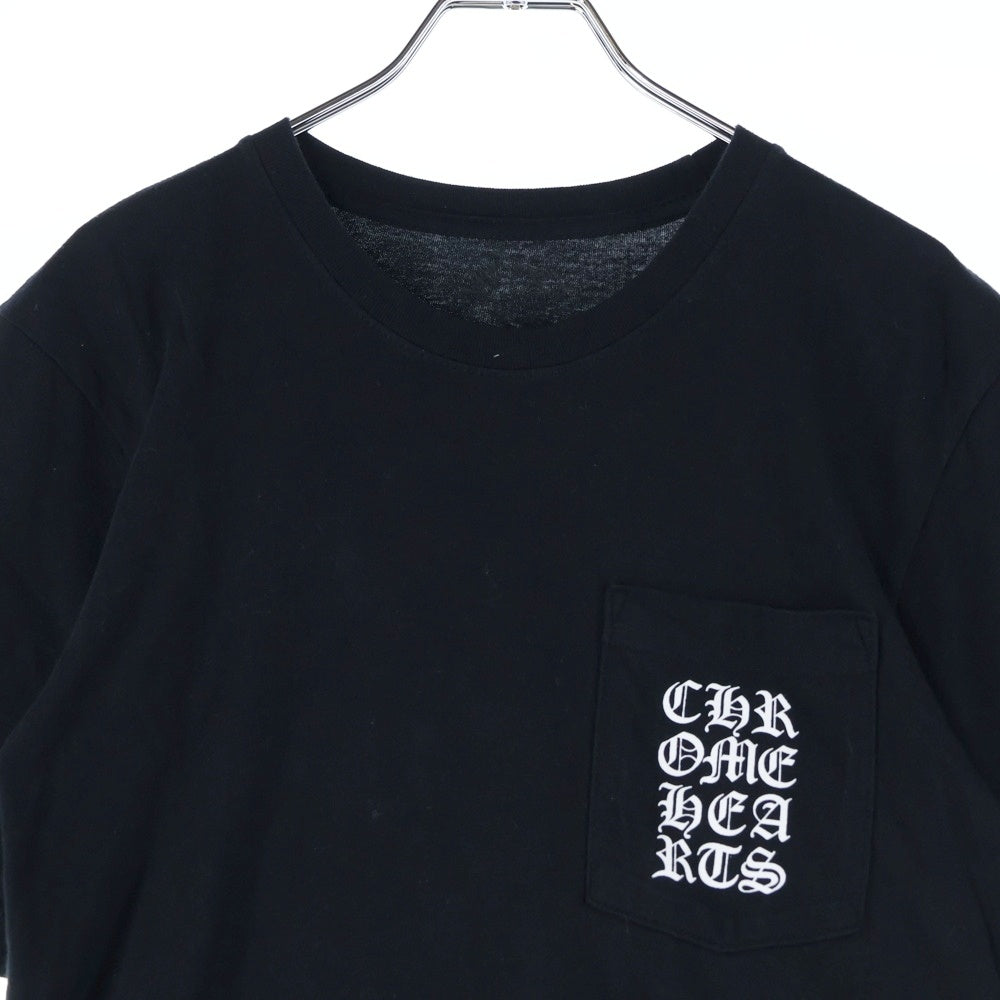 CHROME HEARTS(クロムハーツ) Vertical Logo Tee ヴァーティカルロゴ半袖 Tシャツ カットソー ブラック